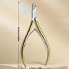Stainless Steel Nail Cuticle Nipper 2in1 Dead Skin Scissors Sharp Manicure Beauty Tool for Salon and Home