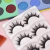 5 Pairs Long Thick Cross Soft False  Eyelashes Black Eye Lashes Extension Handmade