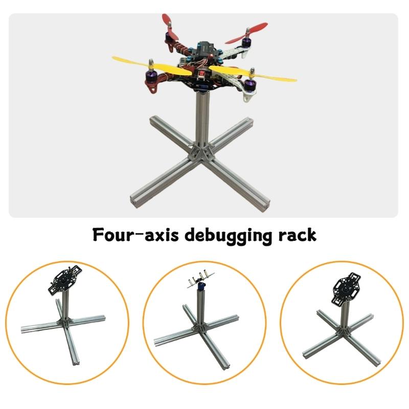 STM32 Quadcopter PID Tuning Stand Set 4-Axised Model Aircraft Gimbal PID Debugging Frame Aluminum