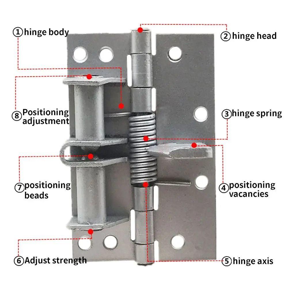 Right Angle Door Closer Self-Closing Invisible Door Spring Hinge Wooden Door