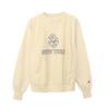 Champion Long Sleeve Cotton USA 10oz Fleece with Graphic Print and Reverse Crew Men's Sweatshirt, 100% Weave® Neck, Cream, C3-B013