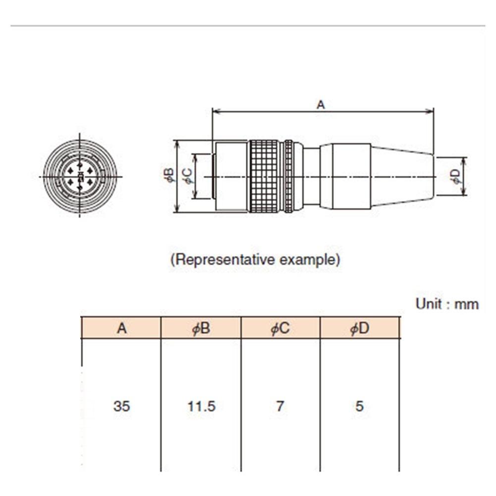 Подключение питания с 4-контактным разъемом Hirose HR10A7P4S в промышленности