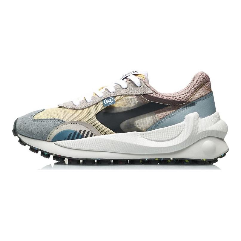 Кроссовки Li Ning Fang Yuan Eternal женские кроссовки желтые синие серые AGCR034-4