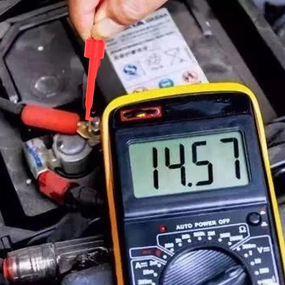 1Pcs Cable Gold Plated Multimeter Test Leads Wire Connector Electric Hook Clip Test Tools