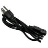 Сертифицированный ETL 3-контактный шнур питания США NEMA 5-15P на C13, 1,5 м, черный