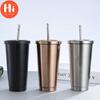 Hi Stainless Steel Coffee Mug 500ml Thermo Mug with Lid Beer Mugs for Tea Cup Thermos Metal Cup Drink S
