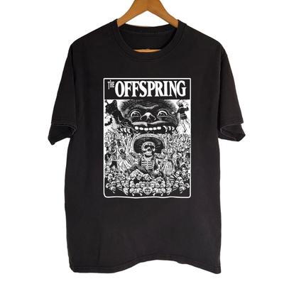 РЕДКИЙ!! Футболка The Offspring Band Черная Хлопок Все размеры S-5XL HD83 Унисекс Футболка