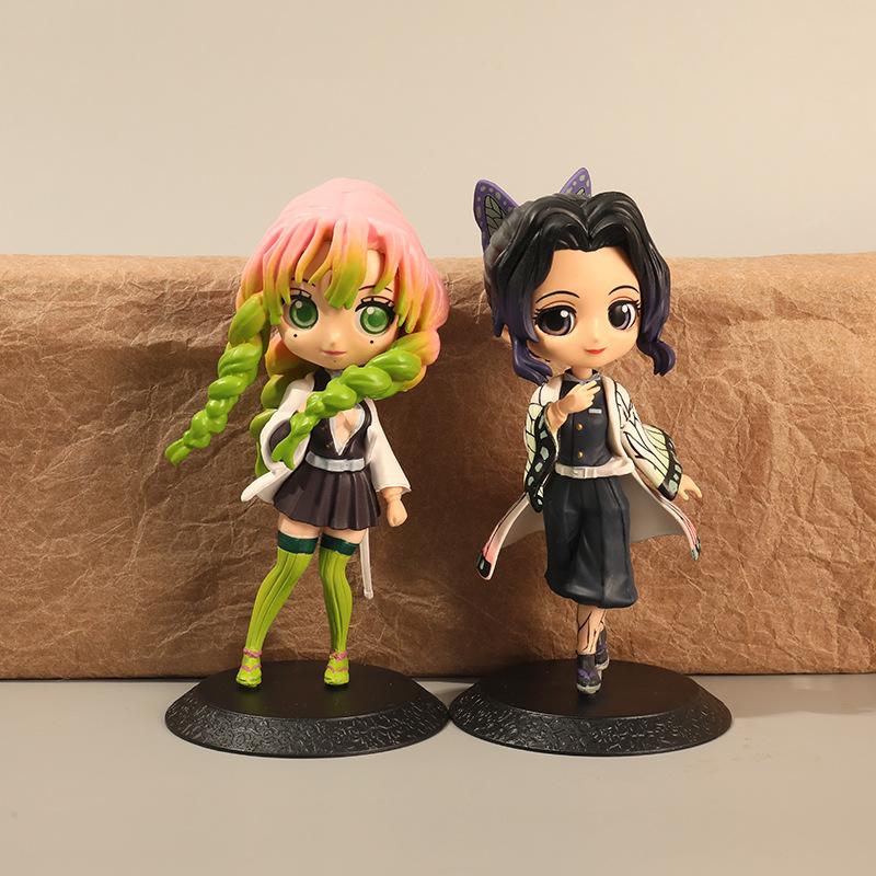 Аниме Nezuko Tanjirou Zenitsu Inosuke Kyoujurou Giyuu Kawaii Qposket ПВХ модель игрушки собирать подарок