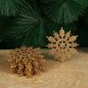 Hanging Pendant Charming Christmas Tree Decor Glitter Snowflake Festival Decoration Party Ornaments