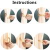 Rotating Curtain Buckle Wood Curtain Tieback Light Luxury Curtain Tie  Hanging Clothes