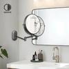 8Wall Mounted Makeup Mirror With Lights 10x Magnifying Mirror Wall Mount for Vanity Bathroom and Shaving Rechargeable Wall Moun