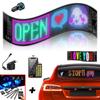 LED Matrix Pixel Panel Bluetooth APP USB 5V RGB Pattern Graffiti Scroll Text Animation Car Logo 4 PCS LED Light Bar Car Interior