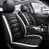 1PC Seat Car Seat Cover Full Set PU Leather Quilted Front Protectors Cushion for Most of The Car Models