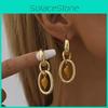 Heart Fashion Modern Shaped Earrings With Gold Plating For Women