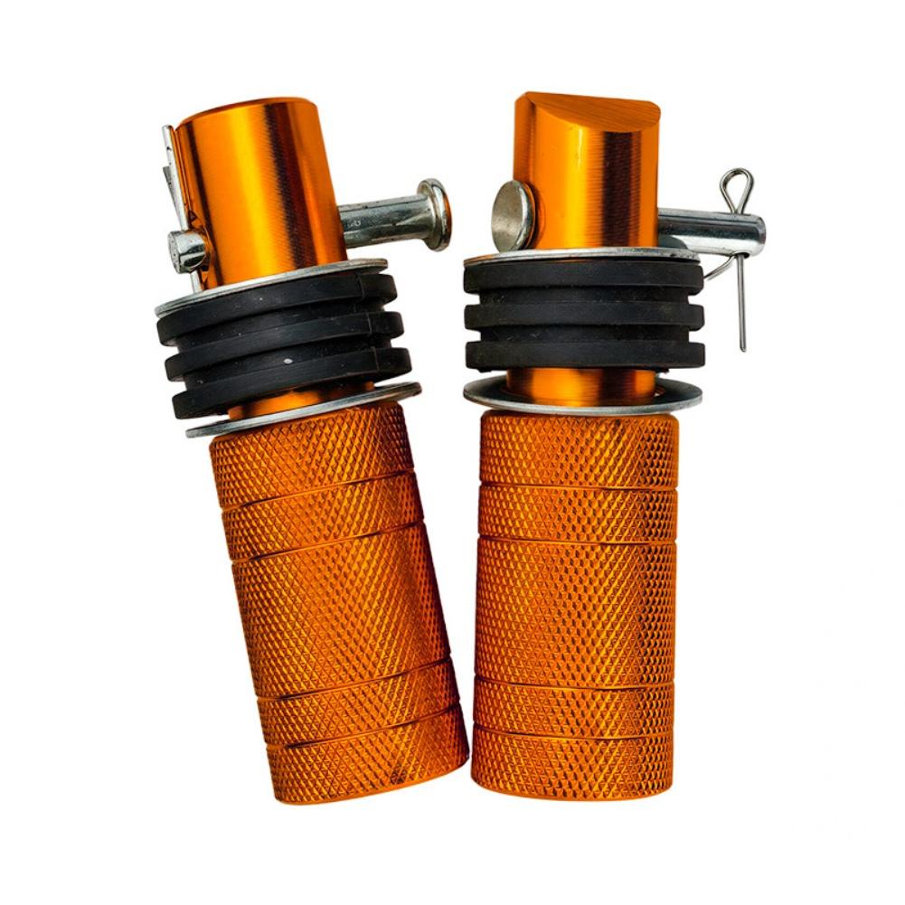 For Motorcycle Riding Aluminum Alloy Footrest Knurled Footrests Non-slip Footrests Direct Mount Easy Installation