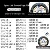 Stainless Steel Anti-Skid Winter Snow Chains for Car, Truck, and Van Tires