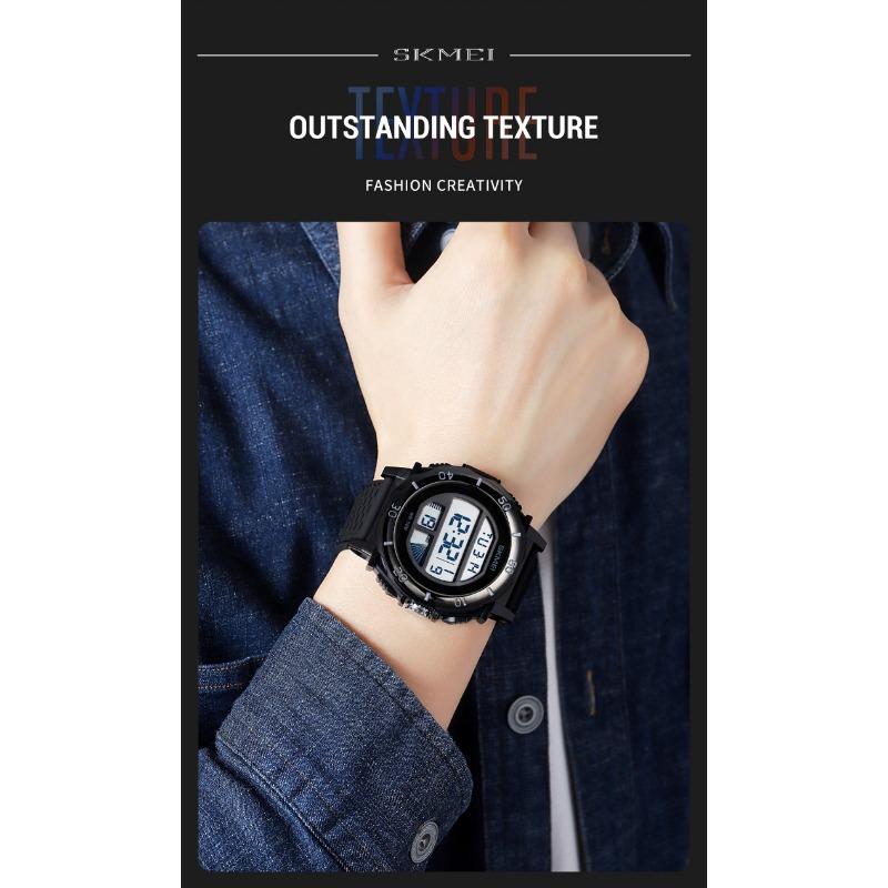 Skmei Часы для мужчин спортивные часы цифровые водонепроницаемые часы обратный отсчет из нержавеющей стали модные наручные часы наручные часы мужские часы 2099