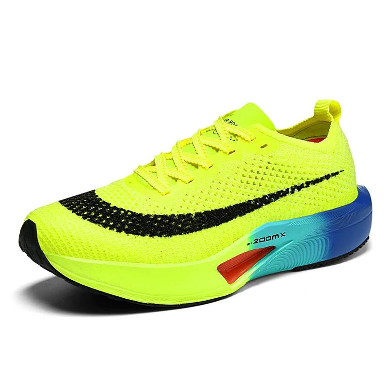 Running Shoes Men Mesh Flat Cushioning2024 New Breathable Lace-Up Outdoor Gym Jogging Shoes 2024 Luxury Design Sneakers Man