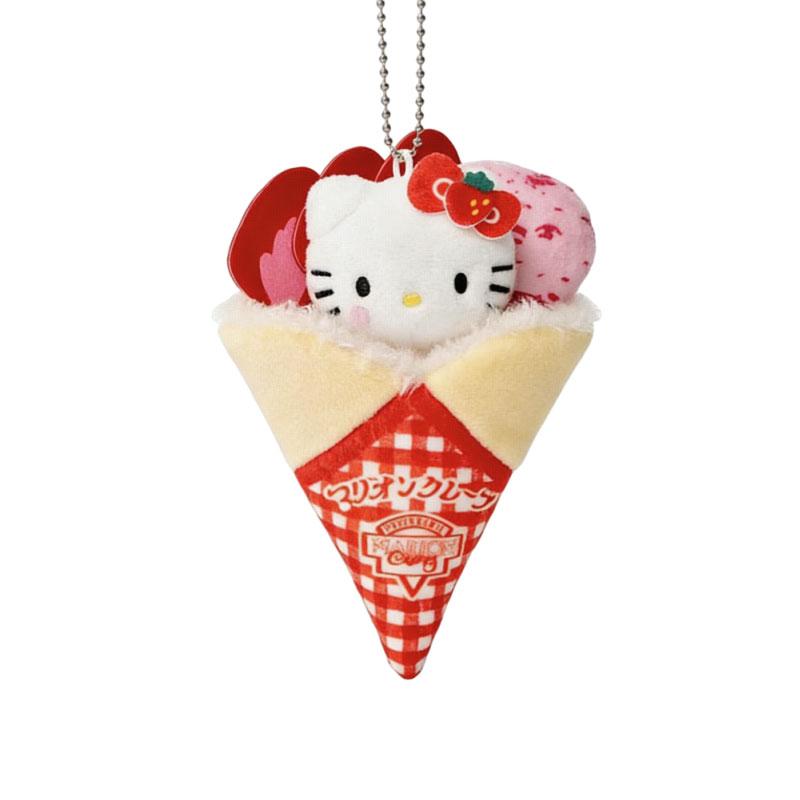 Sanrio × Марийон Креп Креп Креп Шоколад Какао Мята Печенье Hello Плюшевая Подвеска 14,5 см в высоту Клубника Специальный Стиль Китти