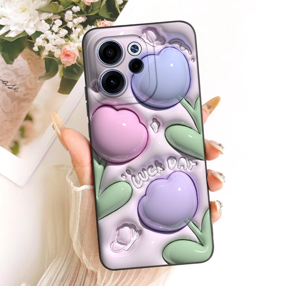 Чехол Для Oppo Reno 15F Чехол Роскошный Модный Милый Мультяшный Забавный Расписной Силиконовый Funda Для Reno 15F Oppo CPH2801 Чехол для Телефона