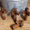 Olive Wood Pocket Cross Smooth Texture Pocket-sized Stress Relief Spiritual Companion Cross My Heart Encouragement Gift Wooden Cross Across
