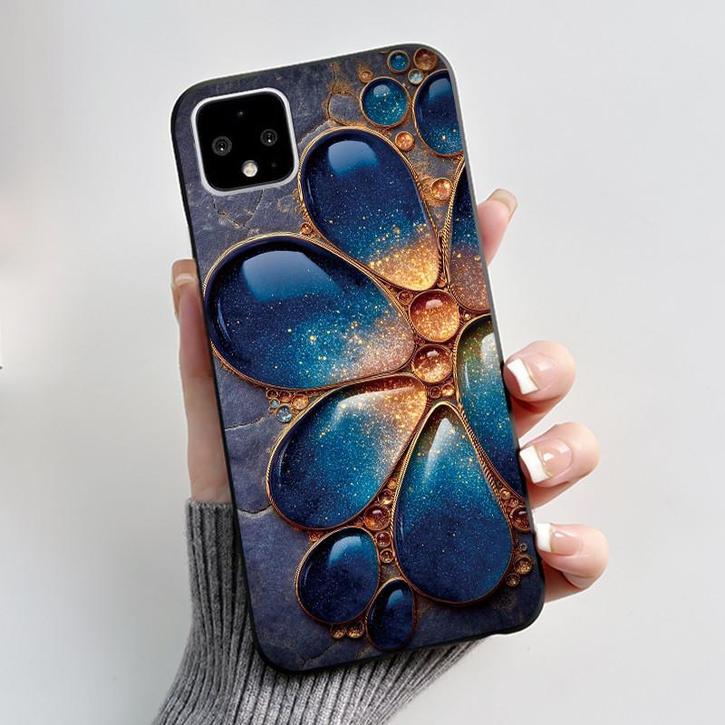 Чехол для Google Pixel 4 / 4XL / 4 XL Ультратонкий Тонкий Чехол Эстетичный Роскошный Милый Крутой Для Мальчиков Девочек Черный Матовый Мягкий Силиконовый Чехол