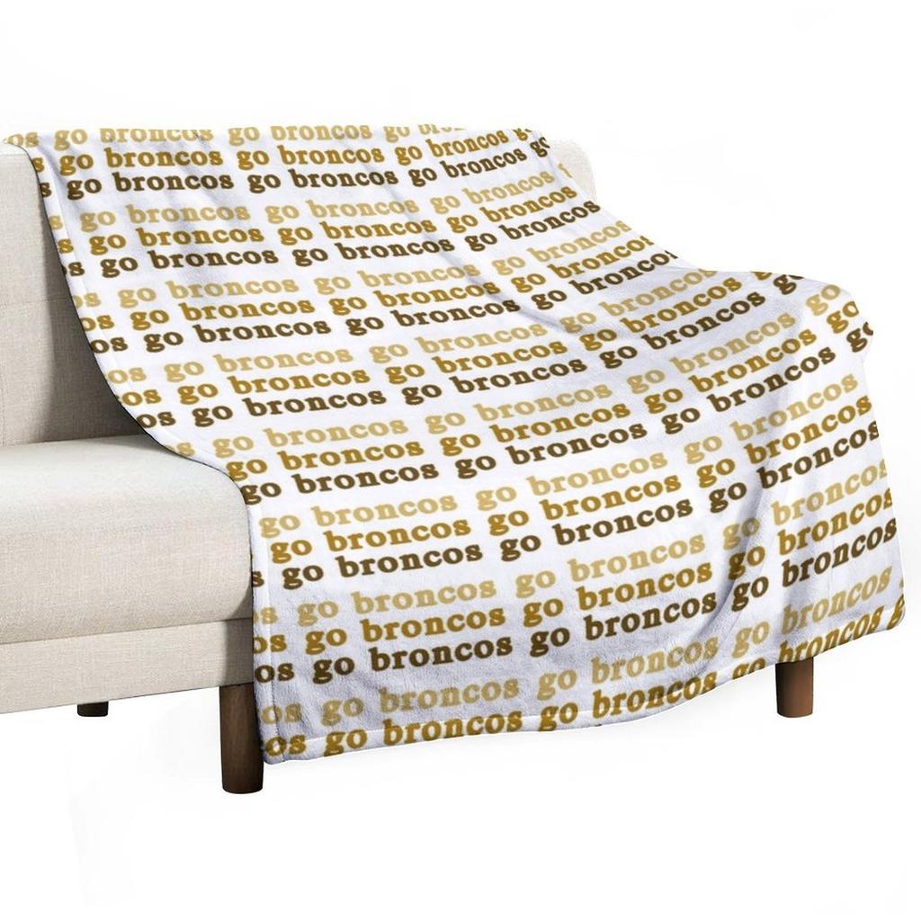 GO BRONCOS // WESTERN MICHIGAN UNIVERSITY Throw Blanket Soft Beds Furrys Luxury St Moving Blankets