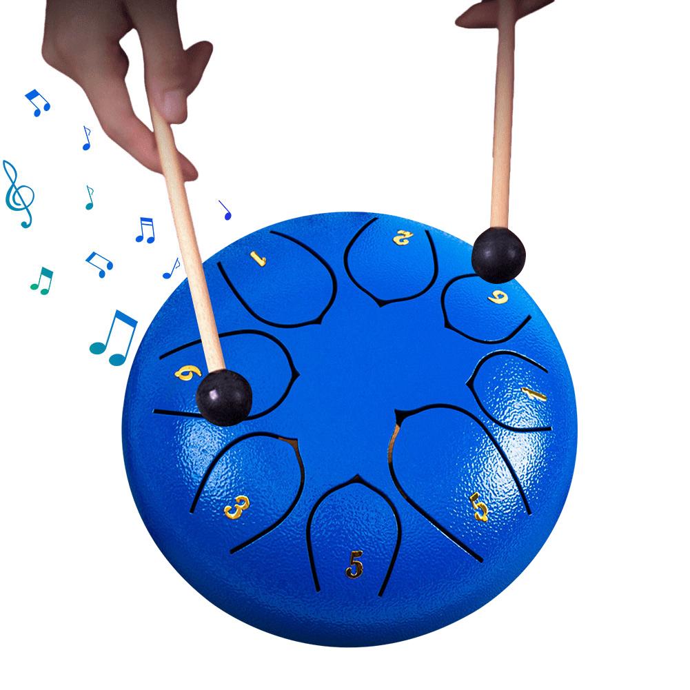 6-дюймовый 8-нотный ручной барабан Rain Chime Rain Drum инструмент для медитации йоги