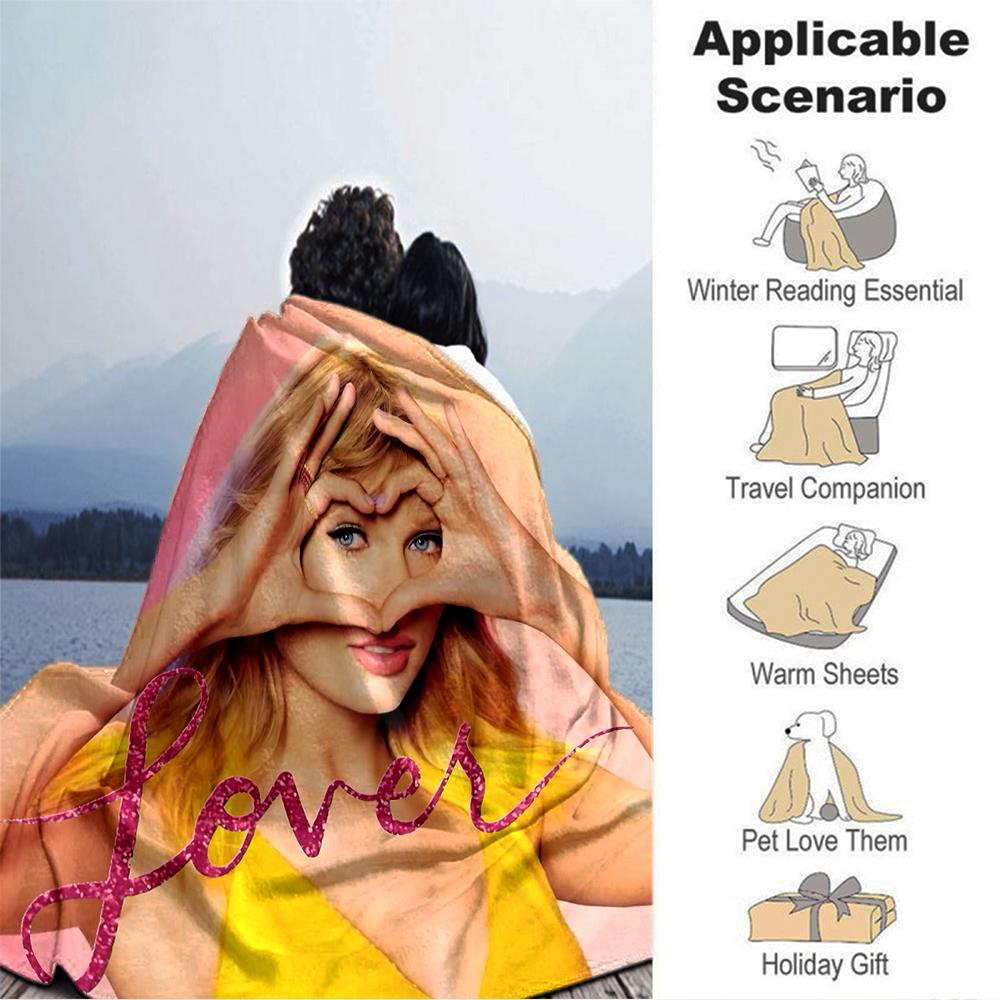 Love Pink Blanket Soft Throw Blanket For Home Bedroom Bed Sofa Travel Office Solid Christmas Blanket