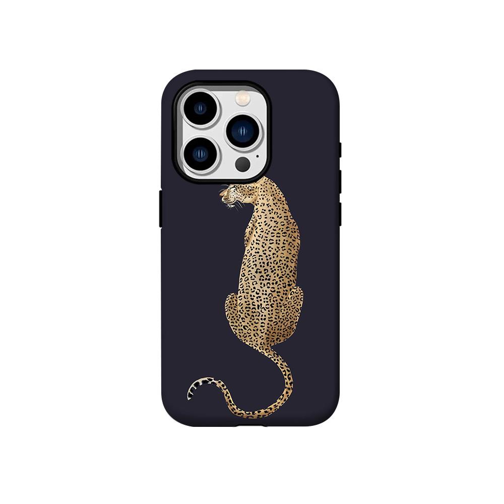 Роскошный розовый чехол Clmj с принтом леопарда, лошади, кошки для iPhone 17 16 15 14 13 12 11 Air Pro Max Plus, роскошная двухслойная задняя крышка
