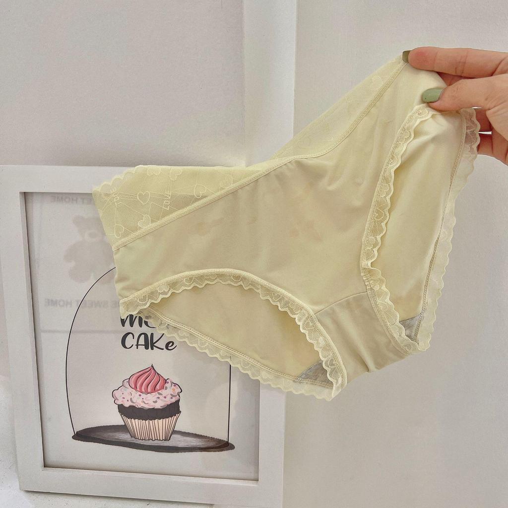 Silk Love Ice-Silk Seamless Breathable Women's Mid-Waist Briefs