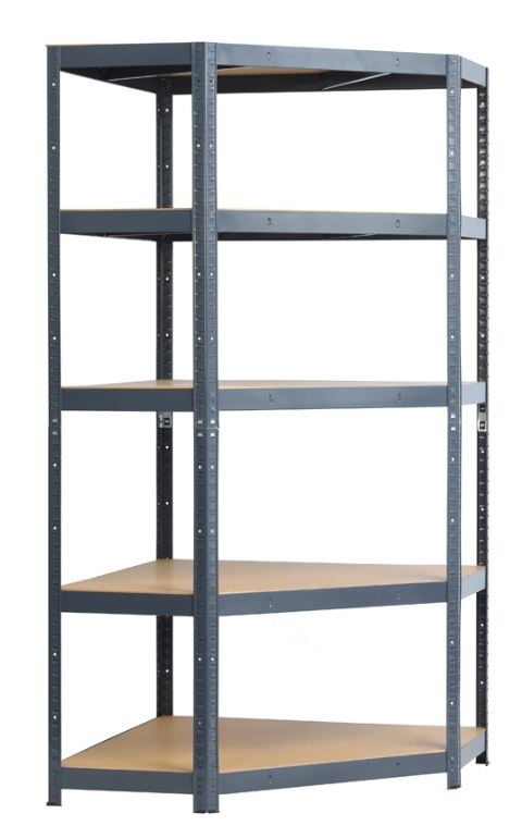 Metal Corner Shelving 180*90*90*40, Galvanized - Tg-Reg 5456