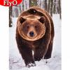 Diamond Painting Bear Snow Full Drill Art Rhinestone 5D DIY Diamond Embroidery Animal Mosaic Needlework Home Decoration