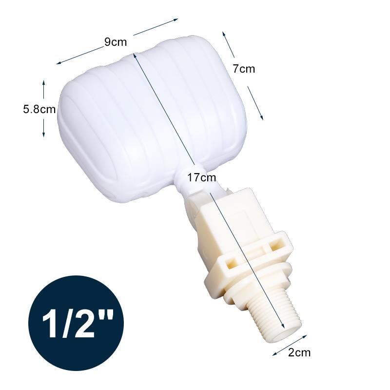 1/2 "3/4" Trapezoidal Float Valve Drable Plastic water Level Controller Poultry Water Dispenser Anti Tilting Float Valve
