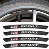 4pcs X Aluminium GR Sport Logo Wheel Rim Stickers Decals For GRSPORT Emblem Badge YARiS Corolla RAV4 Camry Prado Highland