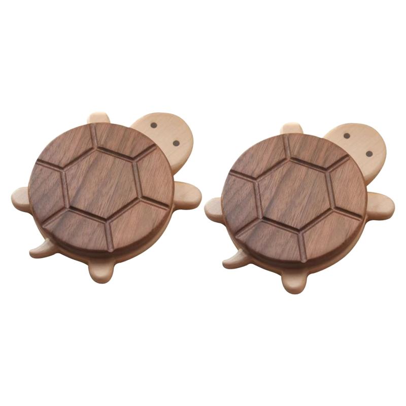 Creative Black Walnut Solid Wood Turtle Insulation Mat Cute Turtle Shape Kettle Tea Coaster Tableware Anti-scald Table Ornaments