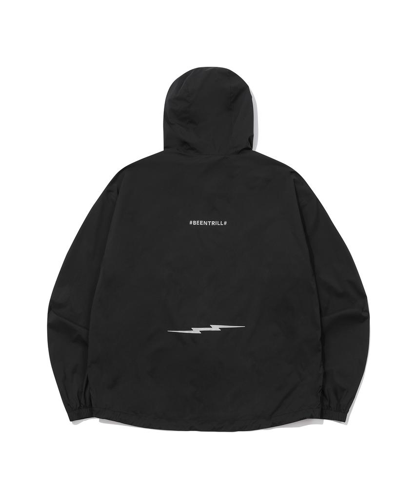 Beentrill [Beentrill X Electric] Технологичная оверсайз ветровка (черный)