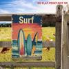 РЕТРО Металлическая табличка Surf Vintage, Настенный декор Закат на пляже для гостиной