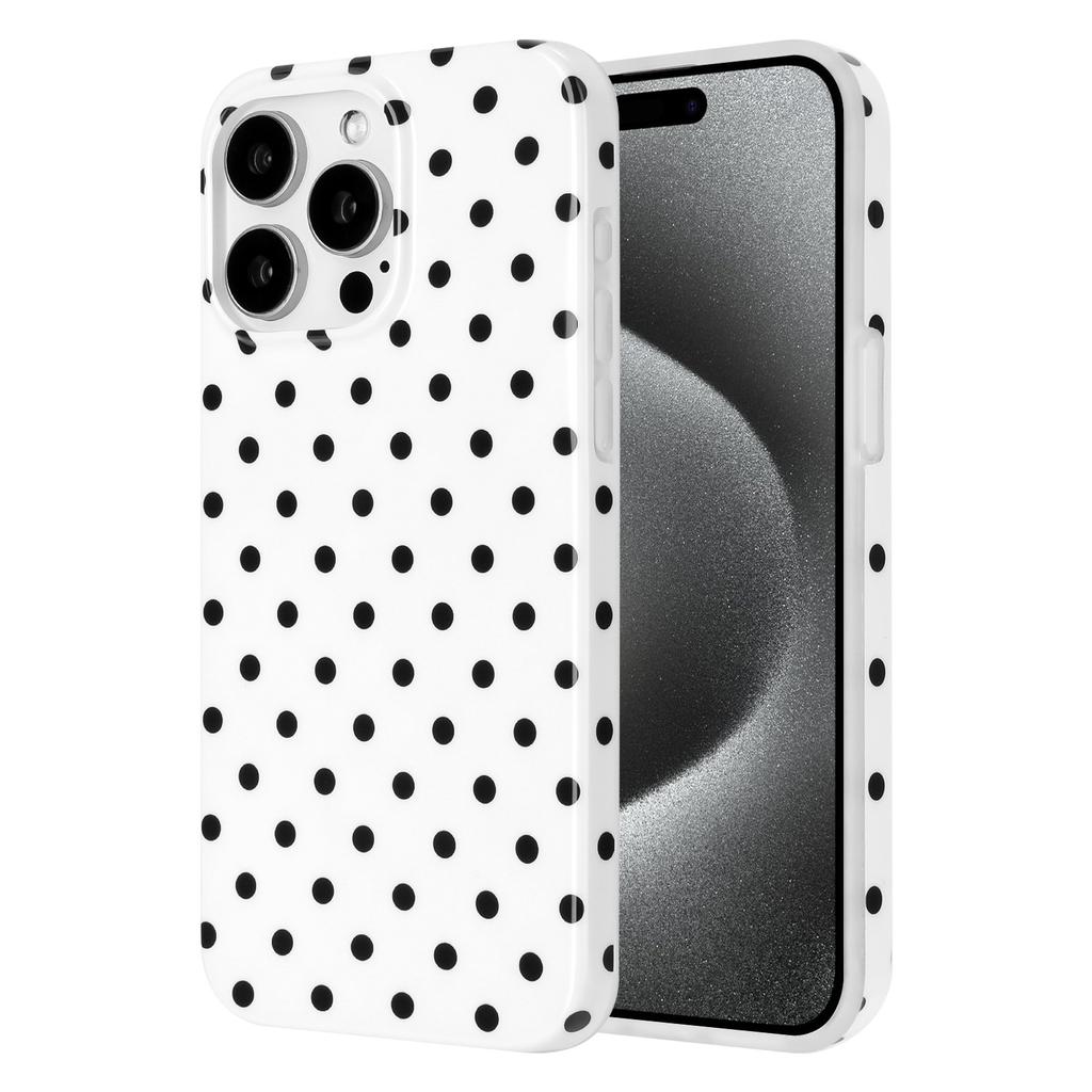 For iPhone 16 Pro Case Dot Design IMD TPU Phone Back Cover