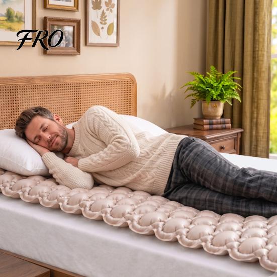 Heat Resistant Ulcer Cushion Pad Alternating Air Pressure Mattress Pad, Bed Sore Prevention, Hospital Topper with Whisper Quiet Pump & Waterproof for