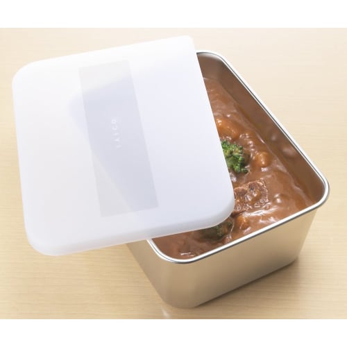 Yoshikawa EA To CO Iitoko Youki White Stainless Steel Storage Container, 650ml, Made In Japan, AS0033