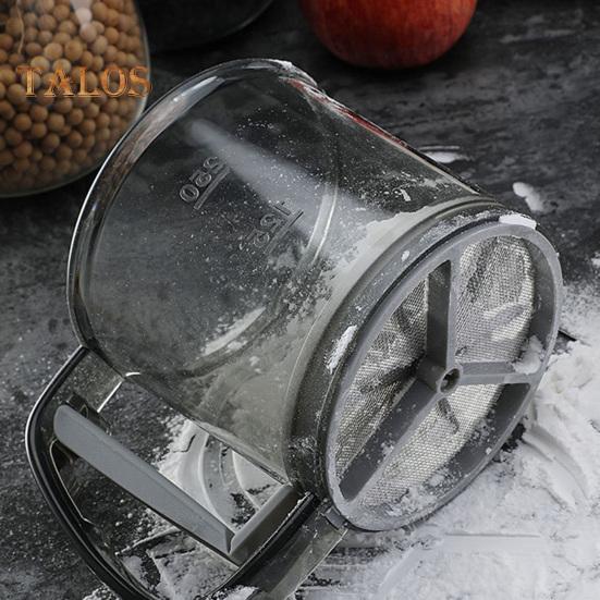 250 мл пластиковое сито для муки с мелкой сеткой, простое в использовании, чистое, ручное, многофункциональное, компактное сито для муки