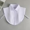 Женский белый съемный кружевной воротник-стойка – Дышащий и устойчивый к складкам – Идеально подходит для повседневной носки, офиса, вечеринки, многослойности