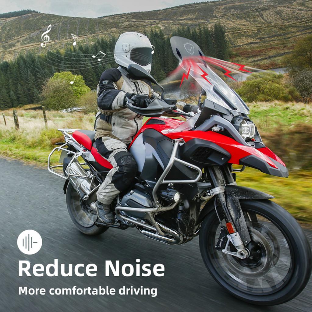 Motorcycle Windshield Windscreen Wind Screen Deflector Air Wind Spoiler Windproof Protector Universal Fit Easy Installs