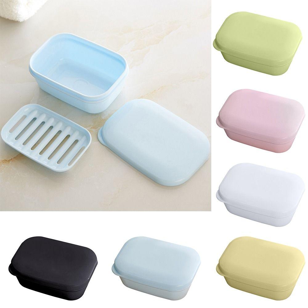 Leakproof with Lid Soap Dishes Soap Container Soap Holder Soap Box Bar Soap Case