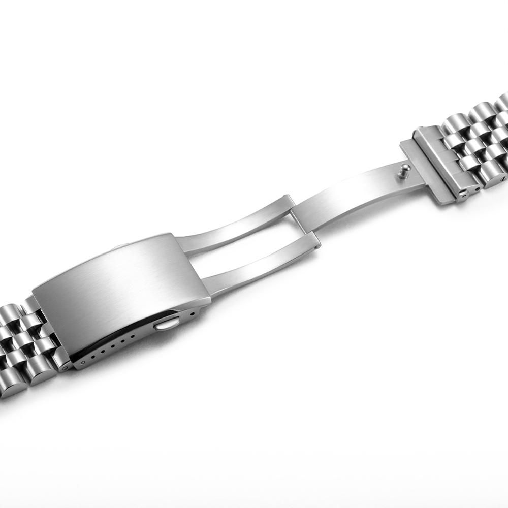 Браслет из нержавеющей стали 316L с прямыми концами и быстросъемной металлической застежкой, ширина 20-22 мм, для часов Seiko Jubilee.