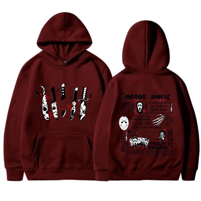 Friends Knife Horror Movie Halloween Hoodies Causal Unisex Hoodies