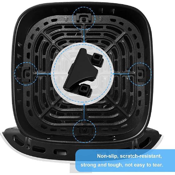 8PCS Air Fryer Rubber Feet for tant Vortex 6QT/2QT Air Fryers, Upgraded Air Fryer Rubber Bumpers, Rubber Tabs, Rubber Tips, Rubber Parts for