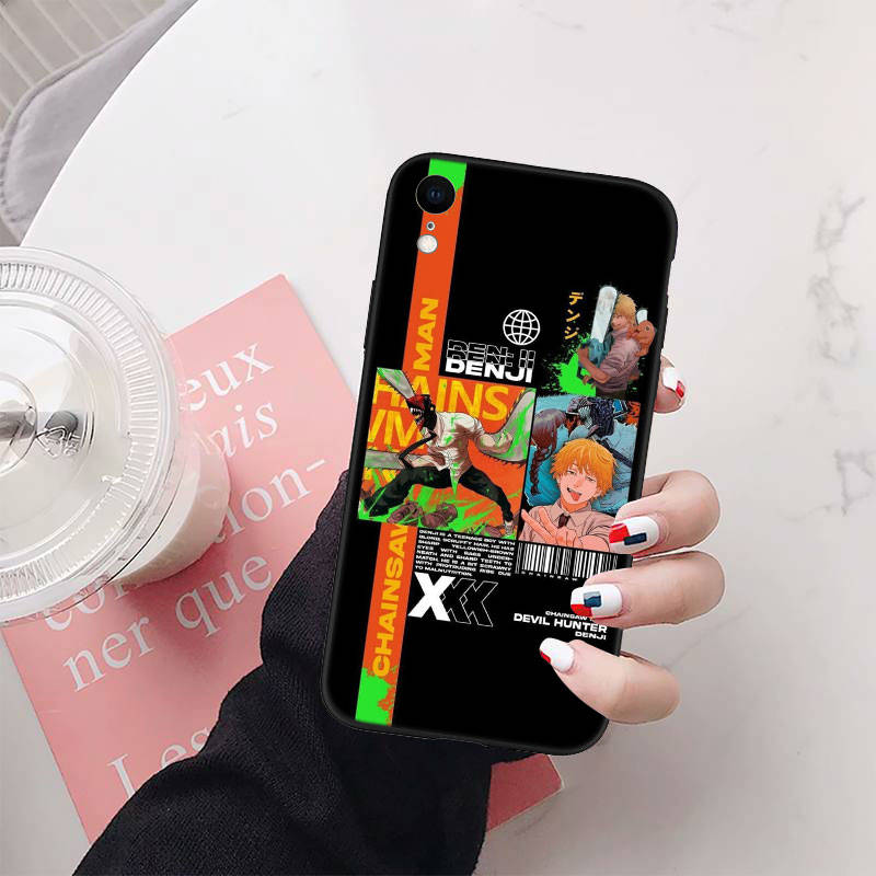 Чехол для телефона Chainsaw Man для iPhone 6 6s 7 8 11 12 13 14 15 XS Pro Max XR X SE Samsung S20 S21 S22 S23 S24 FE Ultra S8 S9 S10 Plus Lite S21S S10E