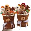 Back-to-School Creative Plush Doll Bouquet - Capybara & Leader Dog Gift for Girlfriend On Qixi Valentine's Day